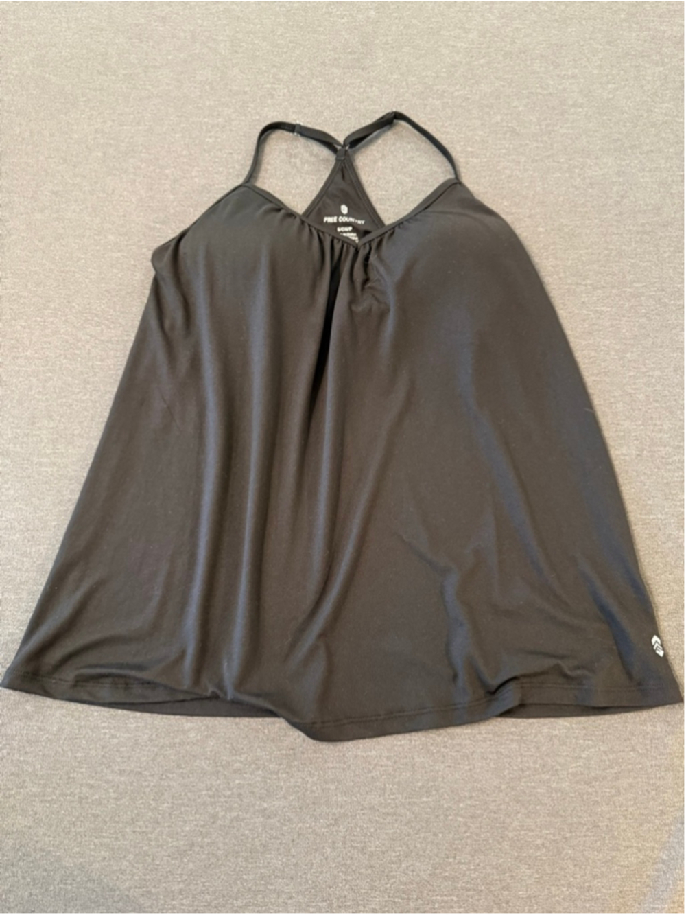 Free Country Women's Microtech Chill B Cool V-Neck Built-In Bra Cami Top size S - Picture 5 of 7